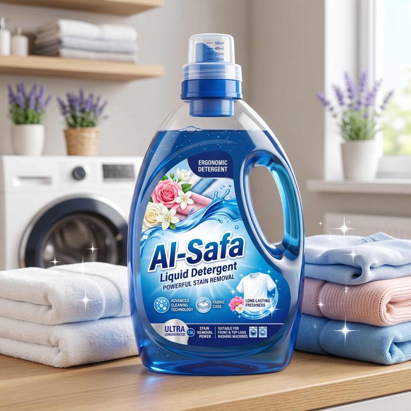 Al-Safa Liquid Detergent bottle with powerful stain removal