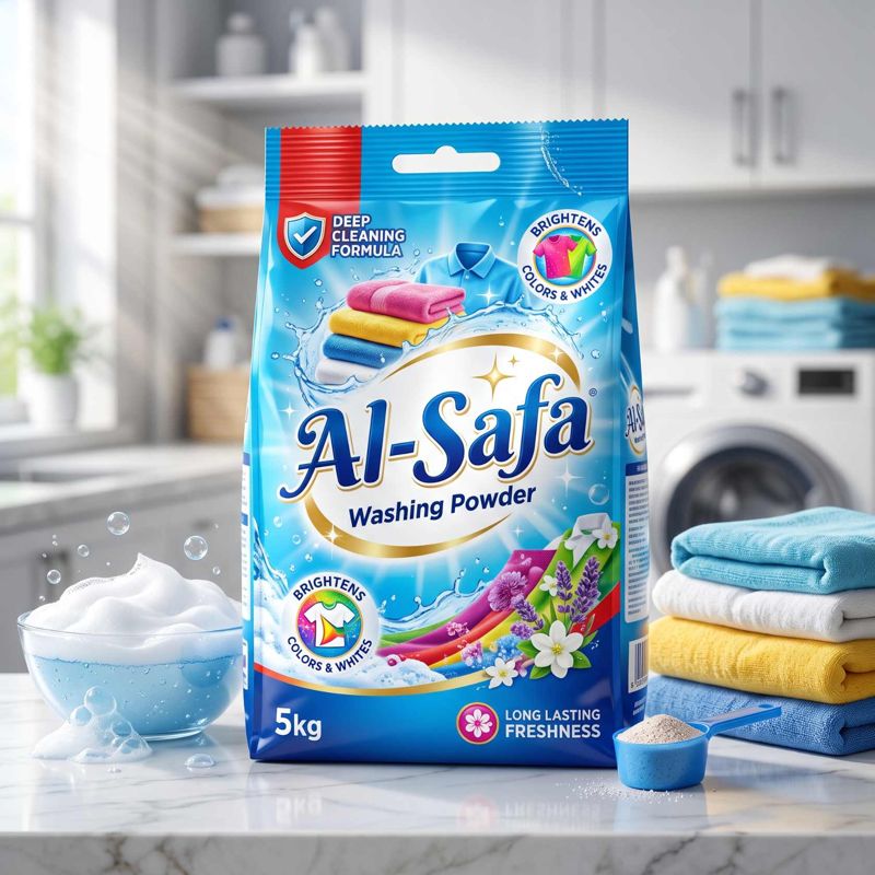 Al-Safa Washing Powder 5kg pack with deep cleaning formula